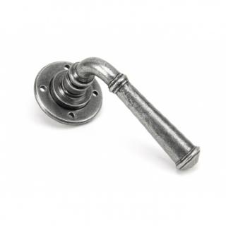 Pewter Regency Lever On Rose